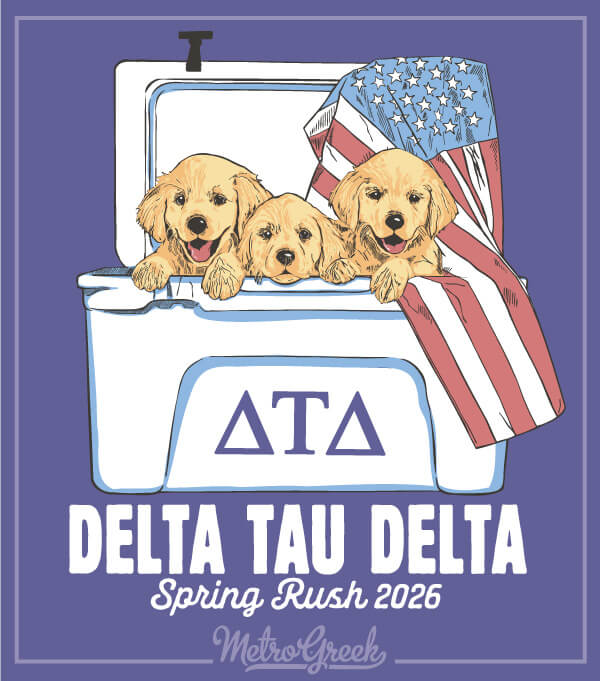 Delta Tau Delta Rush Shirt Cooler Puppies