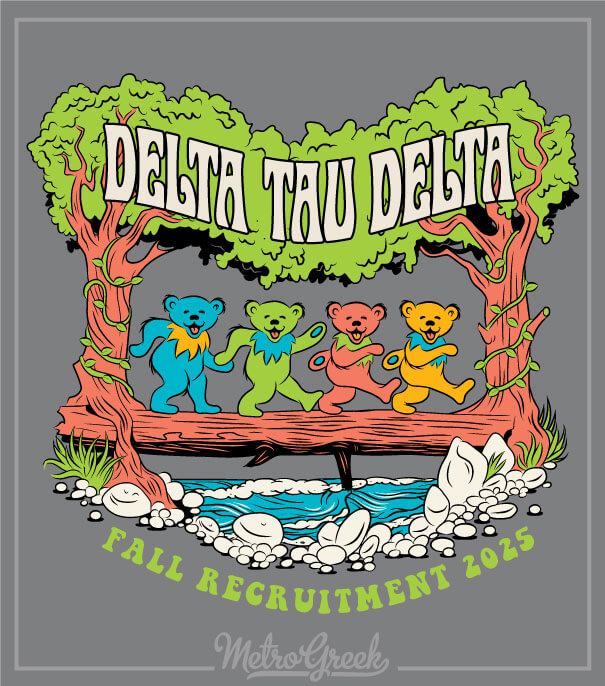 Delta Tau Delta Rush Shirts Dead Head Bears