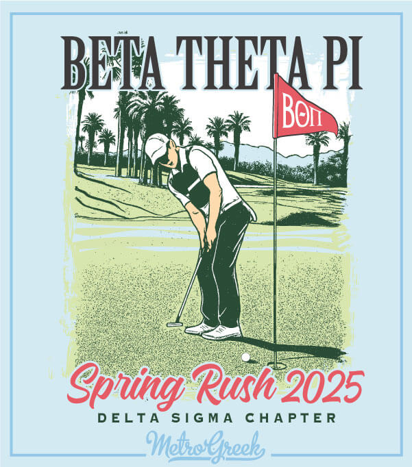 Fraternity Rush Shirt Golfer Putting