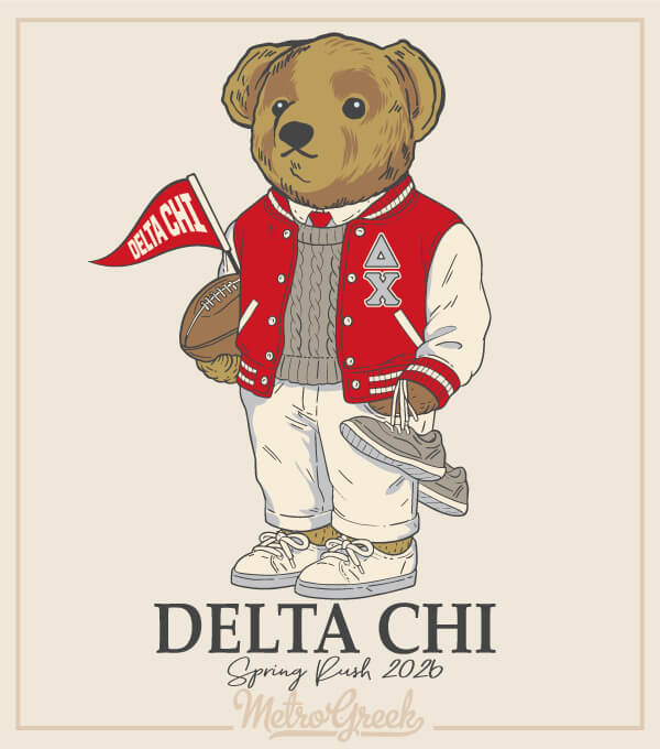 Fraternity Rush Shirt Polo Letterman