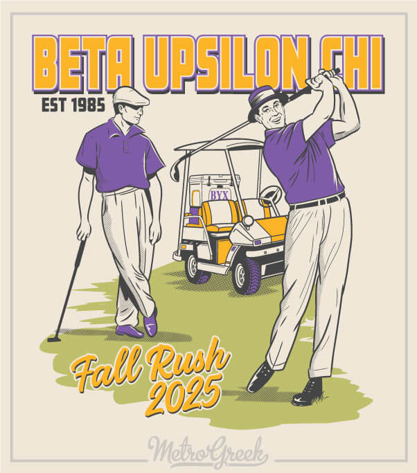 Beta Upsilon Chi Rush Shirt Golfers