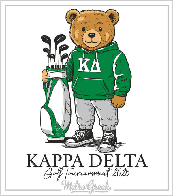 Kappa Delta Shirt Polo Bear Golf
