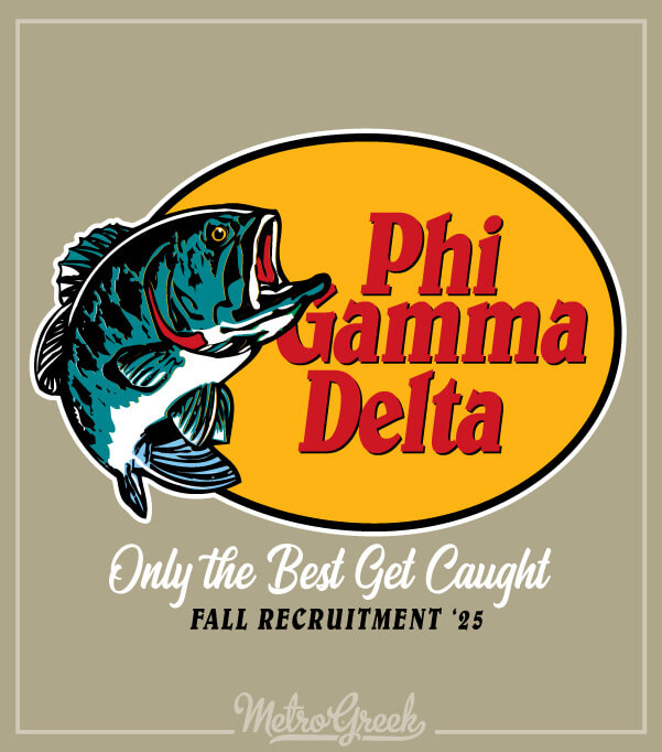 Phi Gamma Delta Rush Shirt Bass Fish