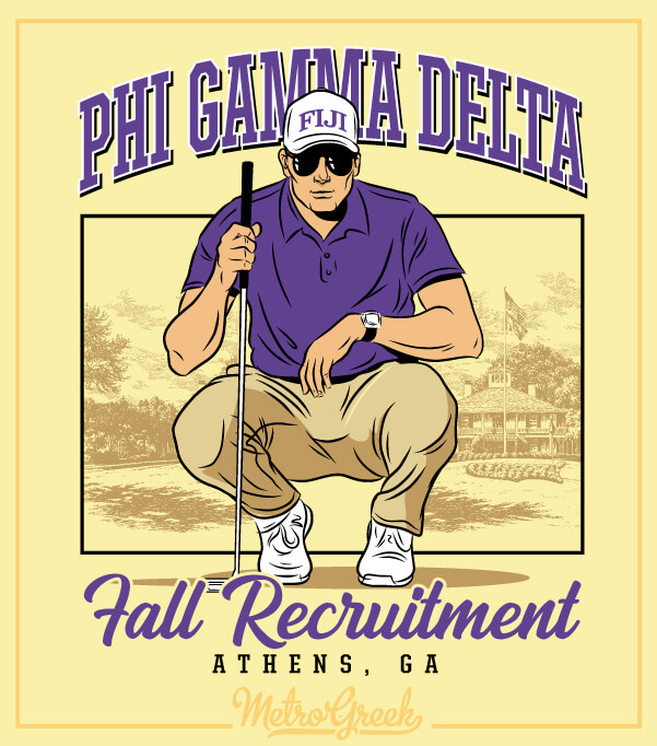 Phi Gamma Delta Rush Shirt Golfer