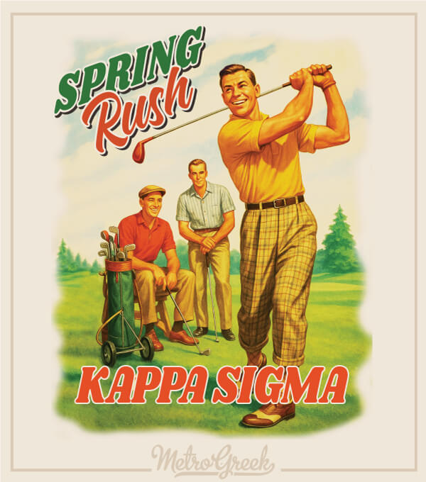 Fraternity Rush Shirt Kappa Sigma Vintage Golfer