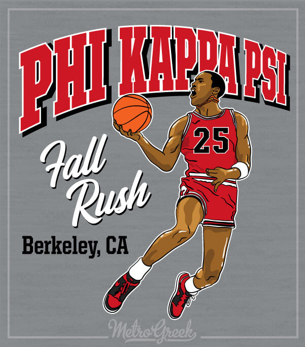 Phi Kappa Psi Rush Shirt Basketball
