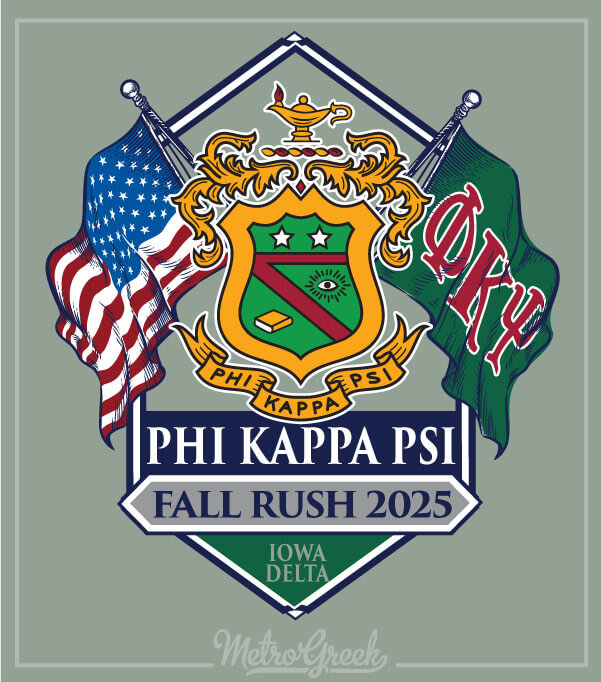 Phi Kappa Psi Rush Shirt Crest Flags