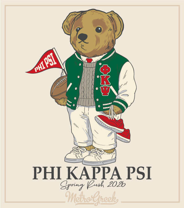 Phi Kappa Psi Rush Shirt Polo Bear