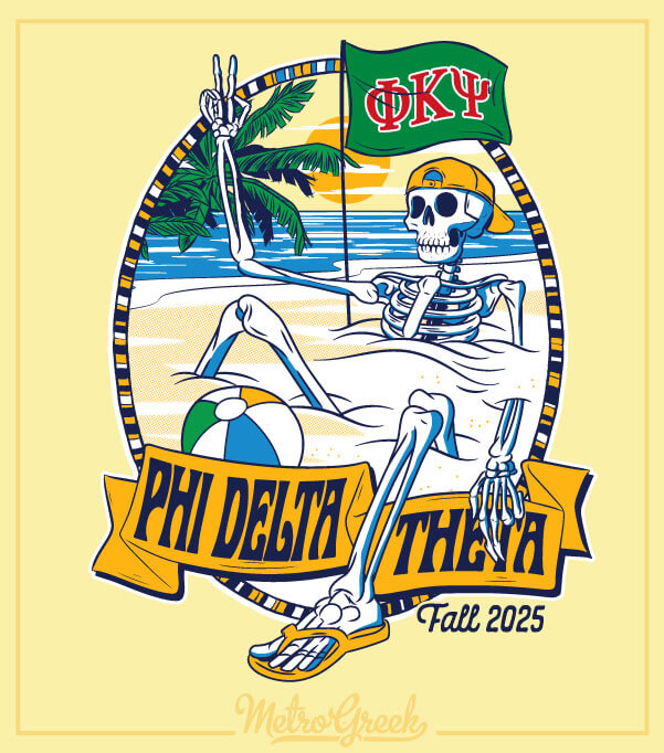 Phi Kappa Psi Rush Shirt Golfer Dead Beach