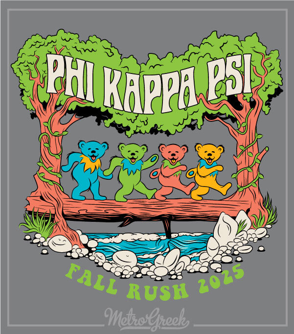 Phi Kappa Psi Rush Shirt Deadhead Bears