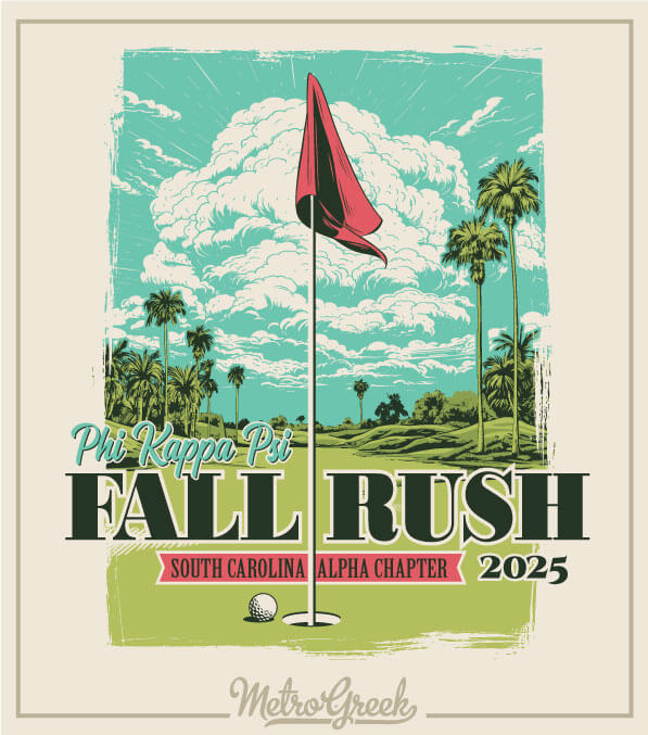 Phi Psi Rush Shirt Golf Course