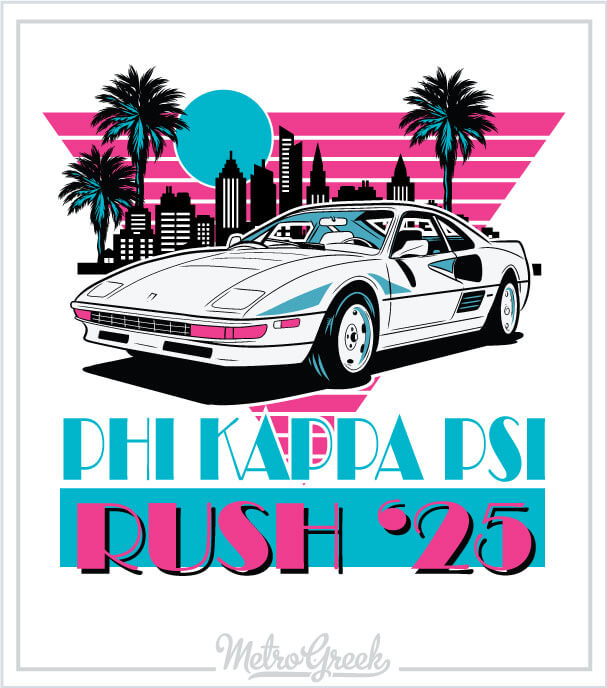 Phi Kappa Psi Rush Shirt Miami Vice