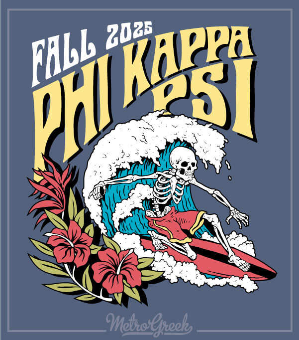 Surfer Phi Kappa Psi Rush Shirt