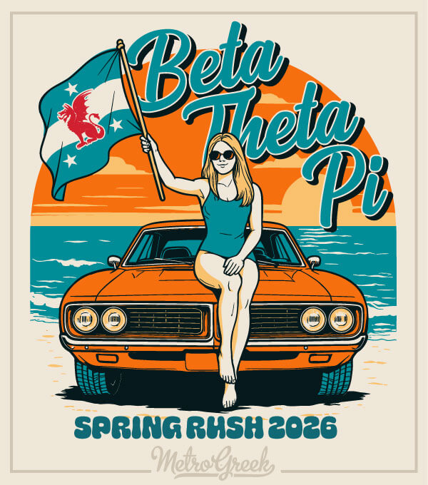 Fraternity Rush Shirt Muscle Car Beach