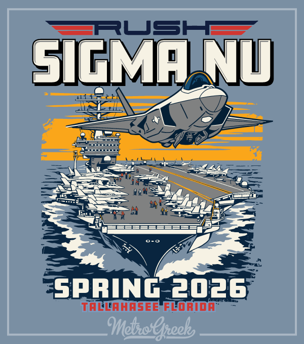 Fraternity Rush Shirt Sigma Nu Top Gun