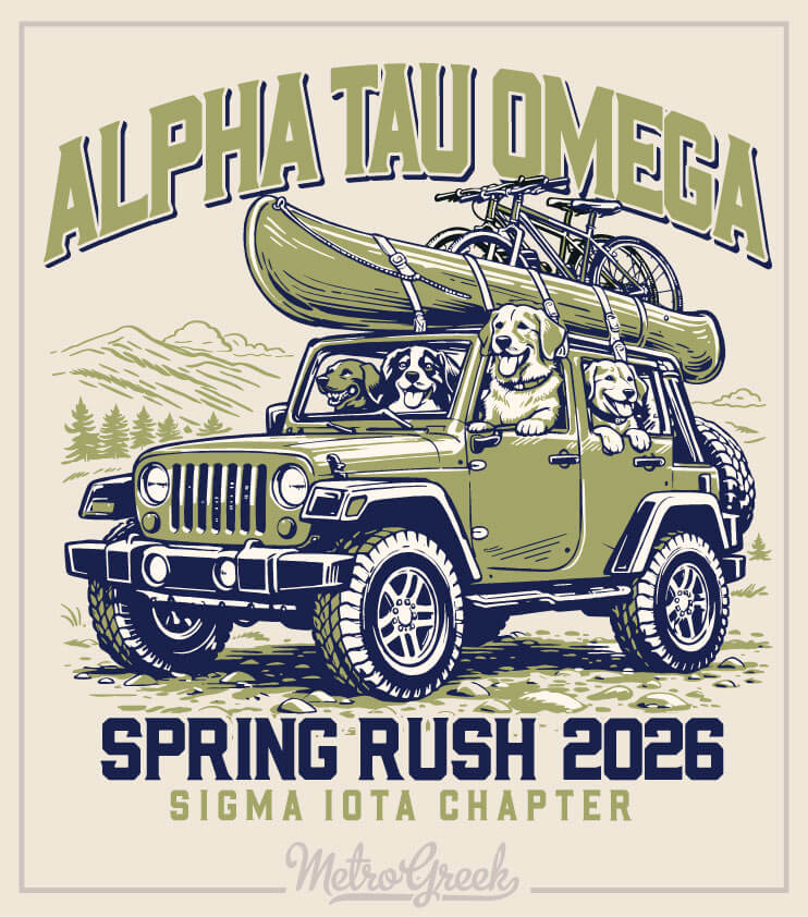 ATO Rush Shirt Jeep and Dogs