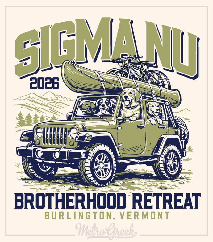 Sigma Nu Shirt Brotherhood Retreat Jeep